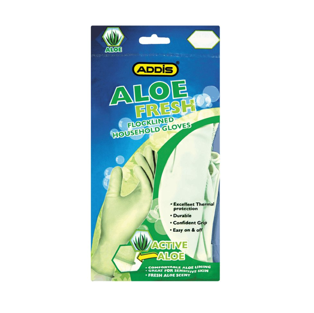ADDIS HOUSEHOLD GLOVE ALOE VERA MED 7405